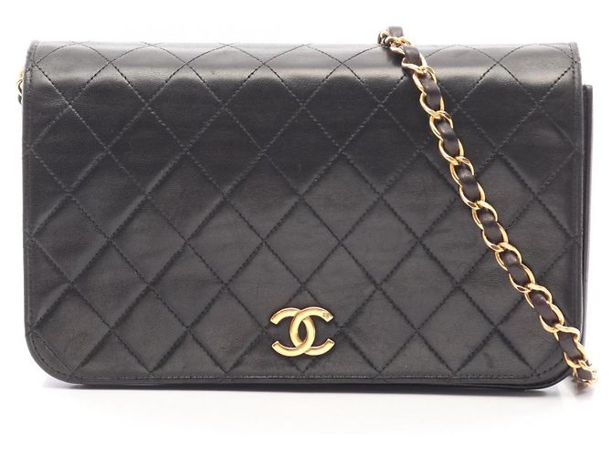 Borsa a tracolla Chanel Matelassé Full Flap Nero