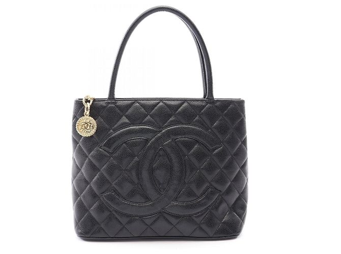 Saco Tote Chanel Reissue em pele de vitelo grão preto