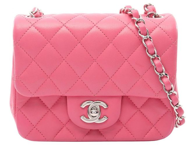 Borsa a tracolla Chanel Mini Matelassé in rosa