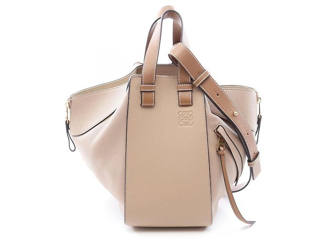 Borsa 2-Way Loewe Hammock Small Marrone Beige