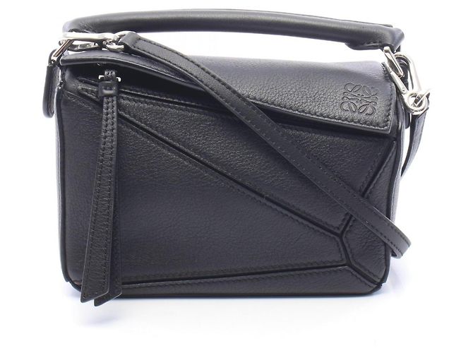 mala Loewe Hammock com cordão Mini Preto
