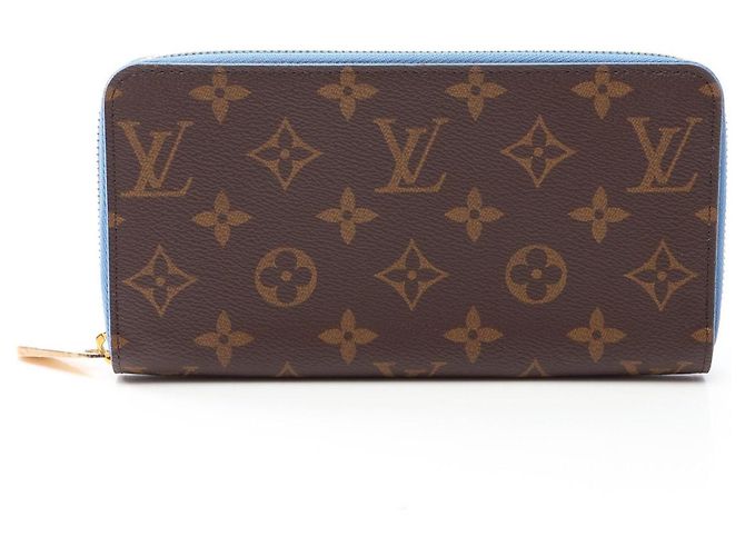 Louis Vuitton Zippy Wallet Brown Blue Monogram