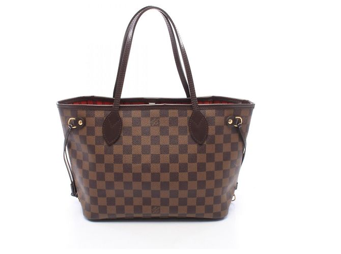 Saco Tote Louis Vuitton Neverfull PM Damier Ebene Marrom