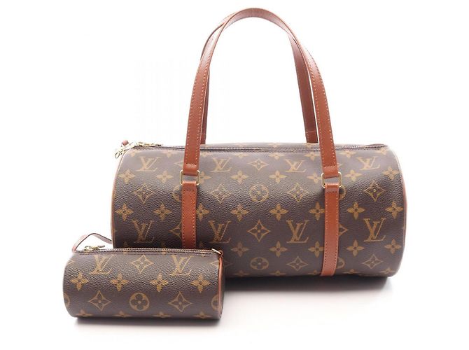 Louis Vuitton Papillon 30 Monogram Handbag Brown