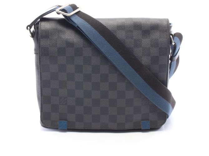 Louis Vuitton District PM NM Damier Graphite Shoulder Bag Black