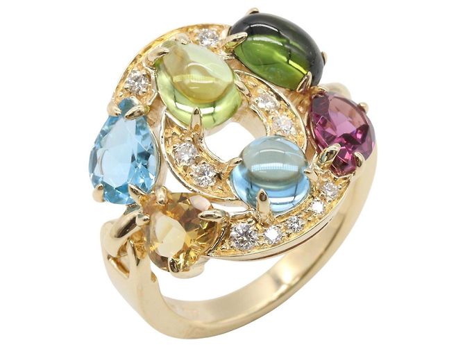 Bulgari Anillo BVLGARI Astrale Cerchi Multicolor Dorado