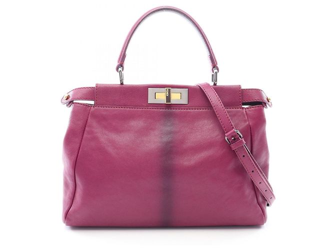 Sac à main 2-Way Fendi Peekaboo Regular Violet