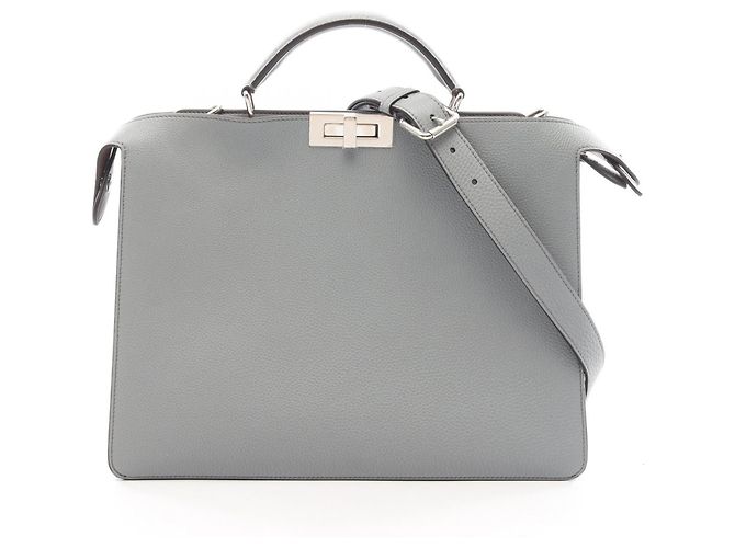 Sac à main 2-Way Fendi Peekaboo I.U Medium Marron