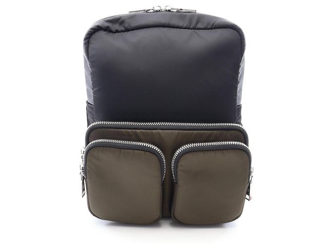 Prada PRADA 018 Rucksack Handtasche Schwarz Khaki