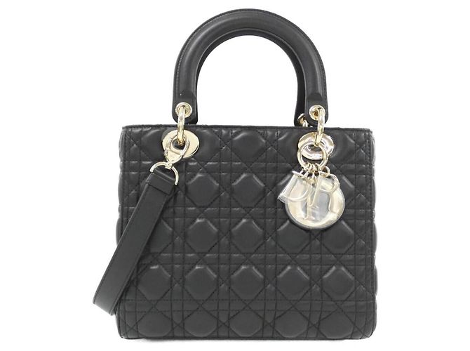 Christian Dior Lady Dior Medium Handtasche M0565ONGE Schwarz