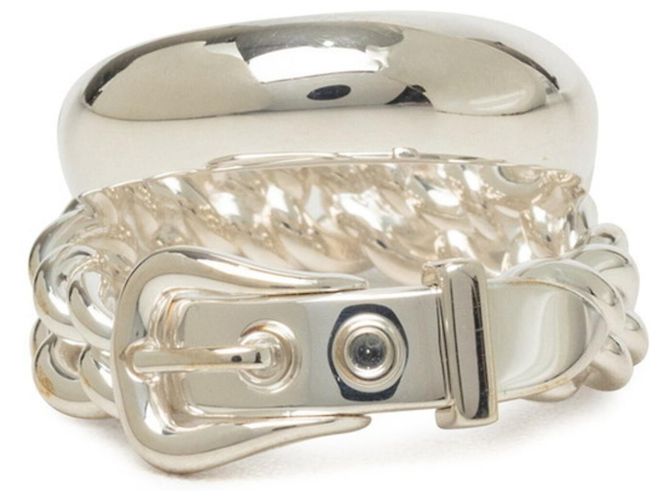Hermès Hermes Boucles Sellier Flexible Band Ring