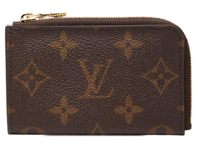 Louis Vuitton Monogram Portefeuille Noir Coin Case Brown