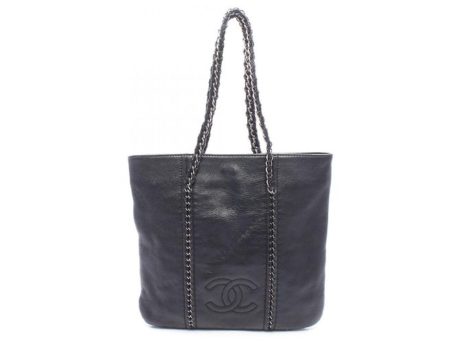 Saco Tote Chanel Coco Mark Preto