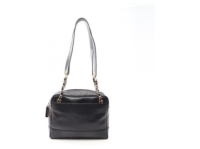 Borsa a tracolla Chanel Triple Coco Nero