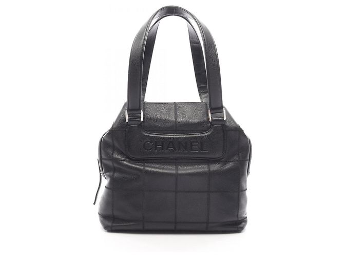 Chanel Chocolate Bar Tote Bag Schwarz