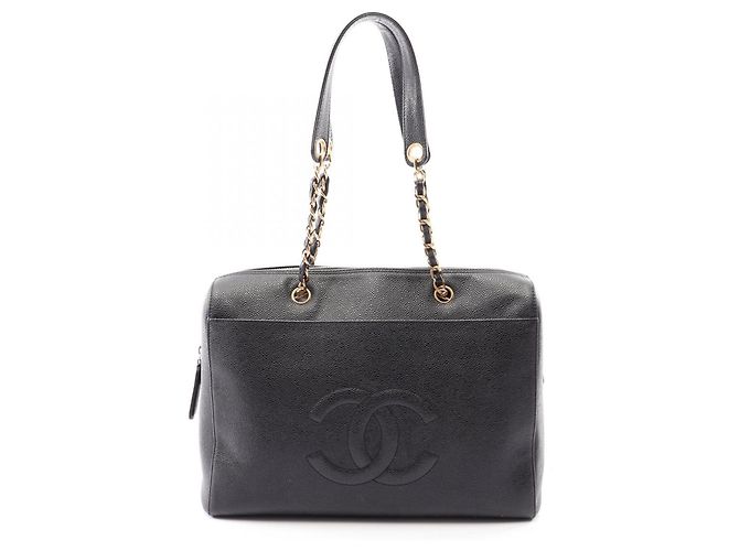 Timeless Borsa a tracolla Chanel Large Coco Mark Nero