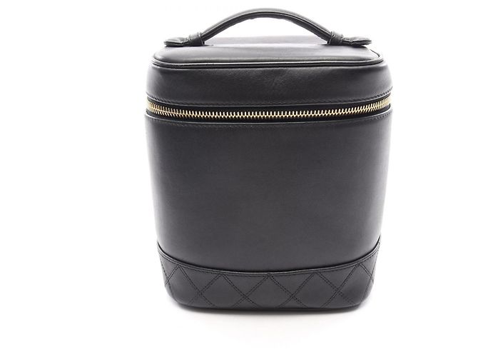 Vanity Chanel Bicolore Handbag Black