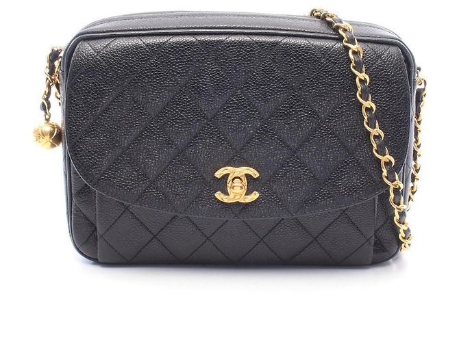 Borsa a tracolla Chanel Matelassé Nera Nero