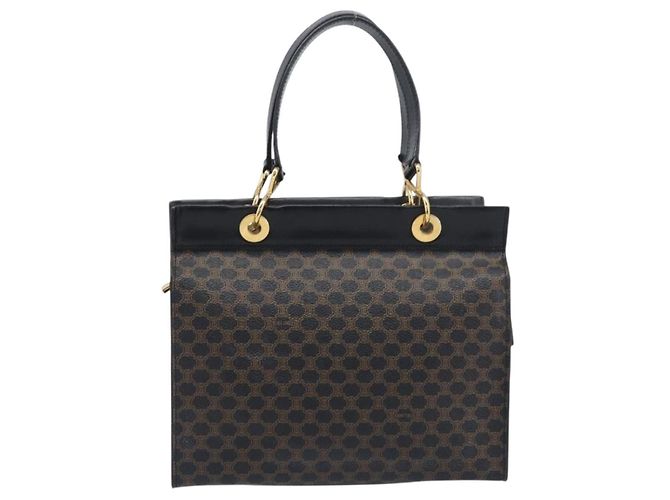 Céline Celine Vintage Macadam Canvas Noir