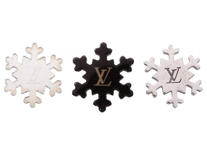 Spilla Louis Vuitton Etoile des Neiges Marrone Argento