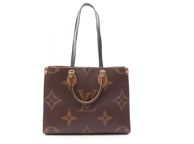 Sac cabas Louis Vuitton OnTheGo MM Marron Beige