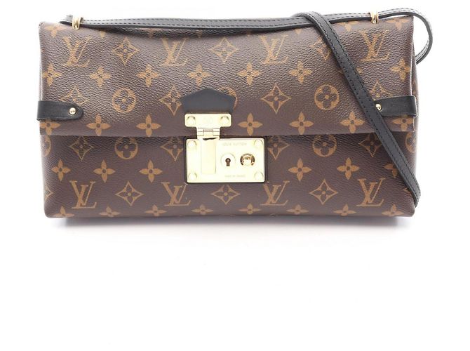 Louis Vuitton Sac Triangle PM Shoulder Bag Marron Noir