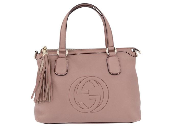 Gucci Soho Working Leather Large Rosa