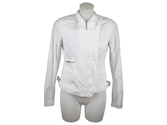 Giacca Woolrich in cotone bianco