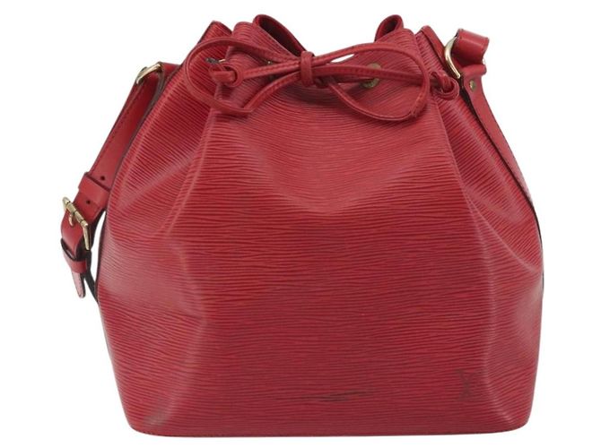 Louis Vuitton Petit Noe Epi Leather Small Rouge