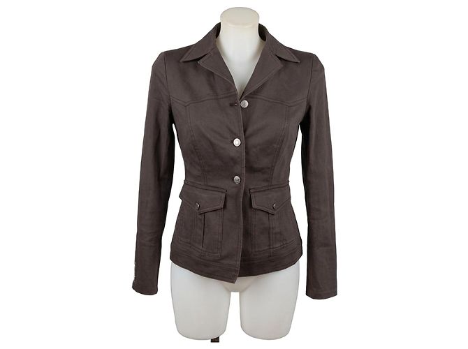 Philosophy di Alberta Ferretti giacca in cotone marrone