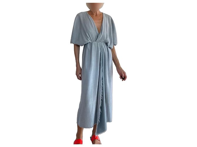 Vestido Midi Masscob Azul Iceberg