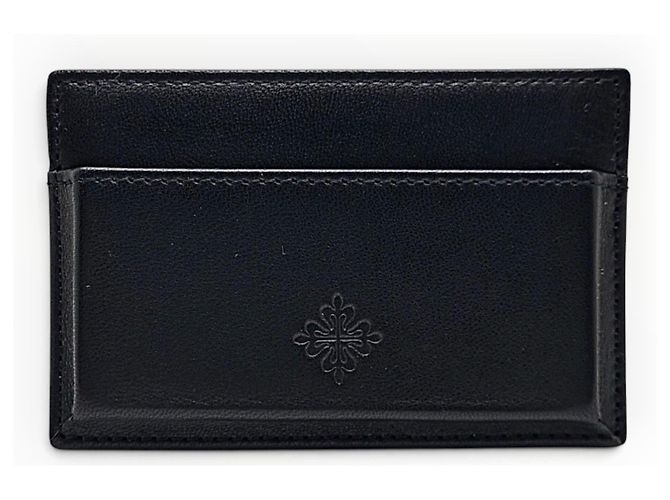 Patek Philippe Black Leather Card Holder