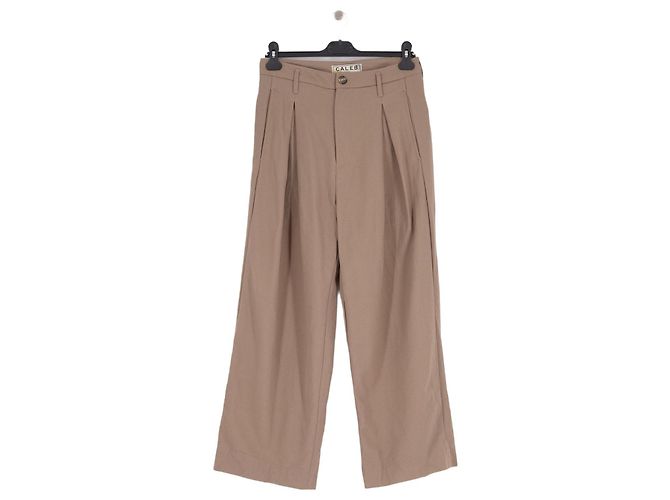 Autre Marque Pantalones de lana beige CALEB PARIS