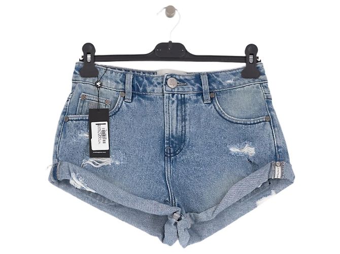Autre Marque ONE TEASPOON Blue Cotton Shorts Size 25