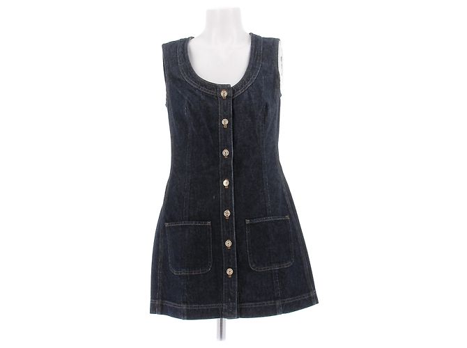 Autre Marque Mini abito in denim blu navy FRAME cotone