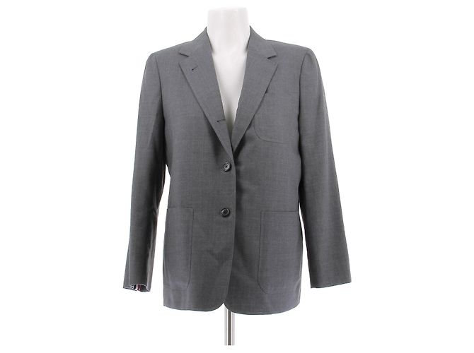 Traje de lana Thom Browne gris