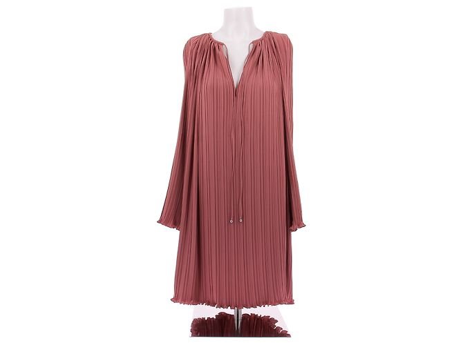 Lanvin Rosa plissiertes Kleid Pink