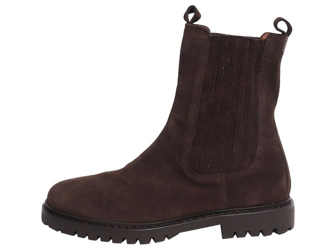 Autre Marque Brown suede ankle boots - size EU 38