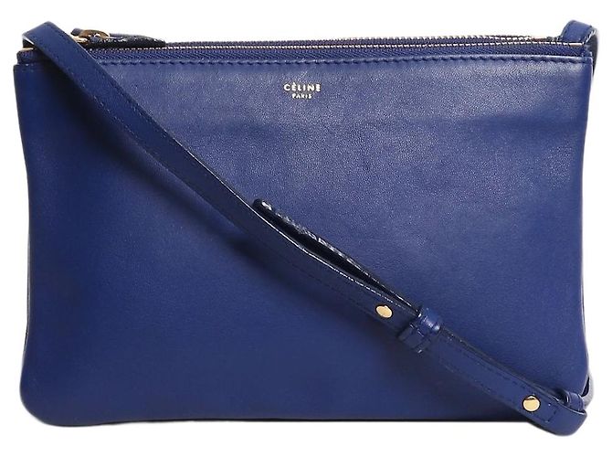 Céline Borsa a tracolla in pelle Blue Trio