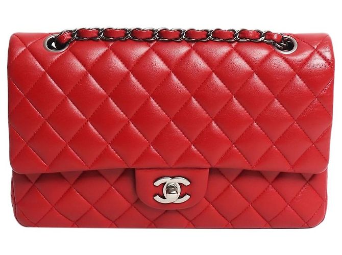 Chanel Borsa double flap classica 2014 rossa Rosso