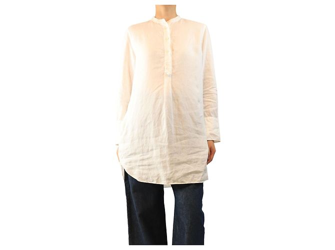 Aspesi White linen tunic - size UK 10