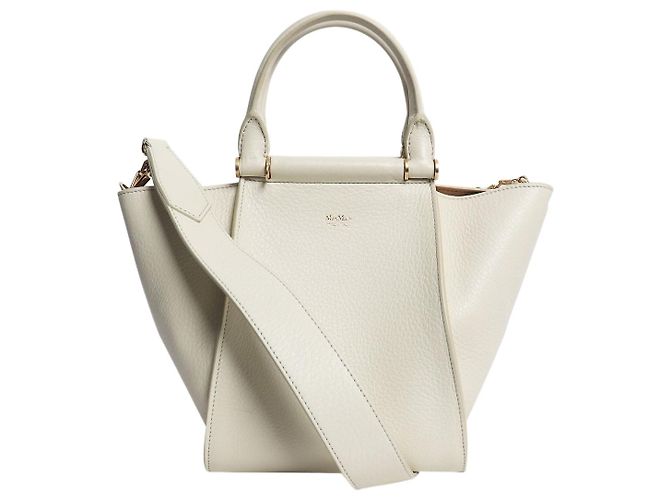 Max Mara Bolso 2way de cuero blanco