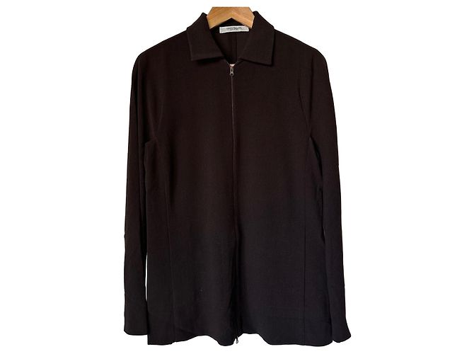Autre Marque Giacca nera con zip Nero