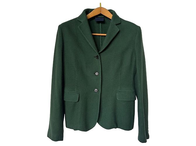 Aspesi Grüner Blazer aus Wolle und Kaschmir