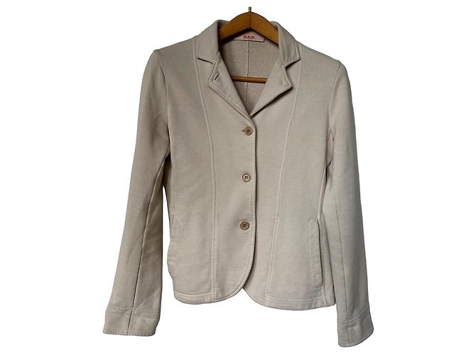 Autre Marque Chaqueta de algodón beige