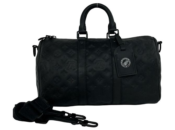 Louis Vuitton Keepall 35 Bandoulière Shoulder Bag Noir