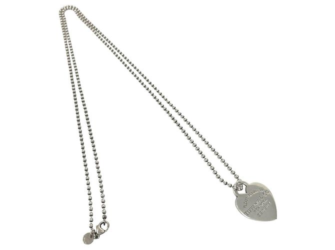 Autre Marque Collana Tiffany Return to Heart con catena a pallini Argento