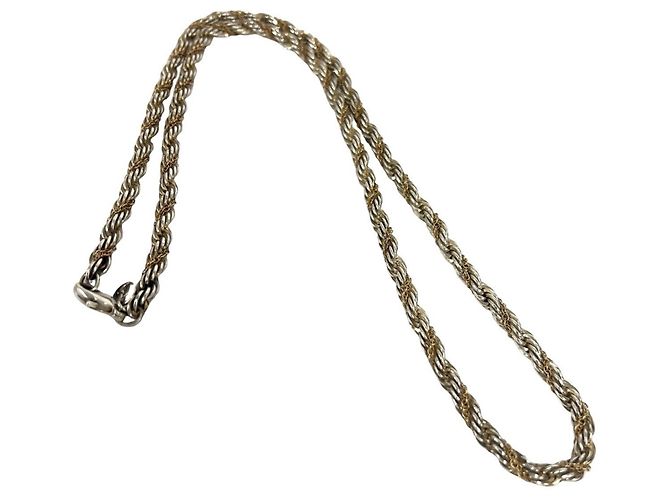 Autre Marque Collana Tiffany Twist Rope Argento D'oro