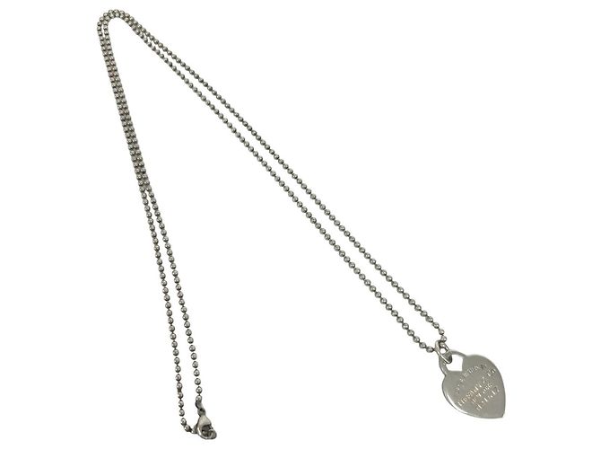 Autre Marque Collana Tiffany Return to Heart con catena a pallini Argento