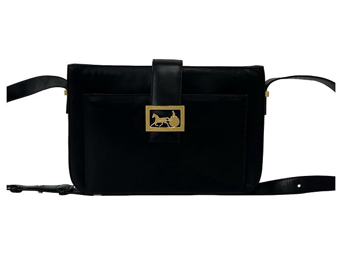 Céline Borsa a tracolla Celine in pelle nera Nero